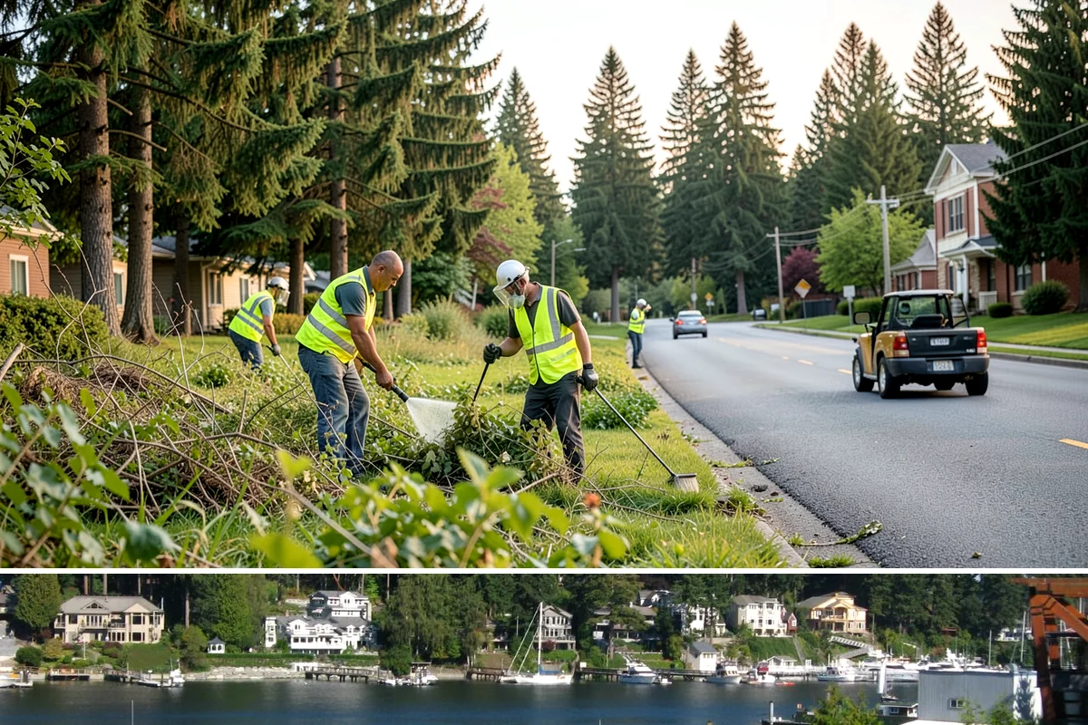 Municipal Restroom Construction in Gig Harbor, Pierce County, WA - Underground utility work and foundations proceed most reliably during the drier construction season.