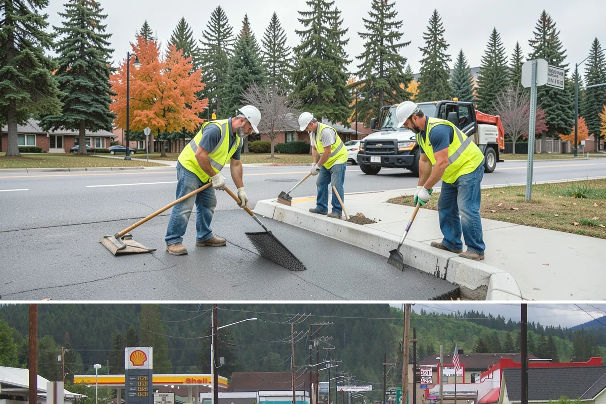 Municipal Restroom Construction in Granite Falls, Snohomish County, WA - Underground utility work and foundations proceed most reliably during the drier construction season.