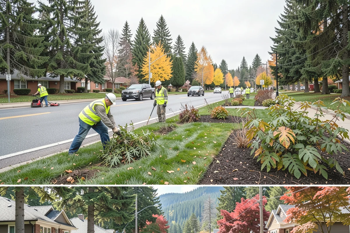 Municipal Restroom Construction in Hunts Point, King County, WA - Underground utility work and foundations proceed most reliably during the drier construction season.