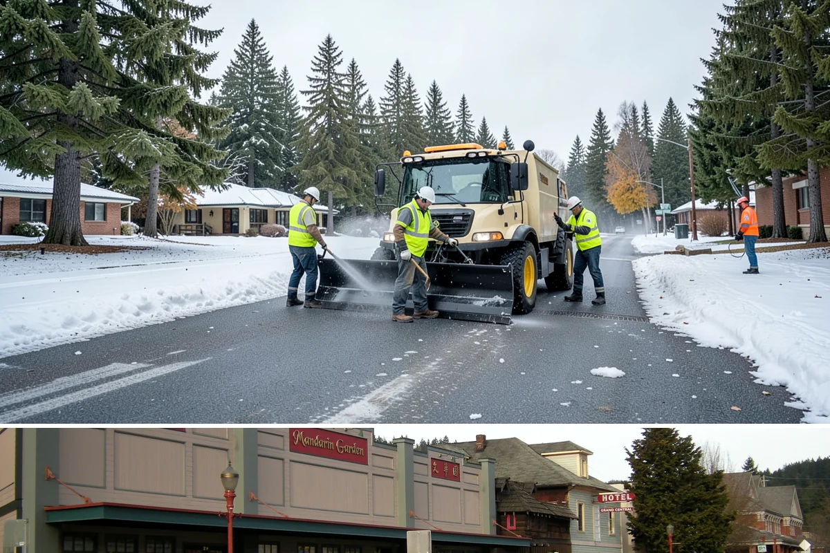 Municipal Restroom Construction in Issaquah, King County, WA - Underground utility work and foundations proceed most reliably during the drier construction season.