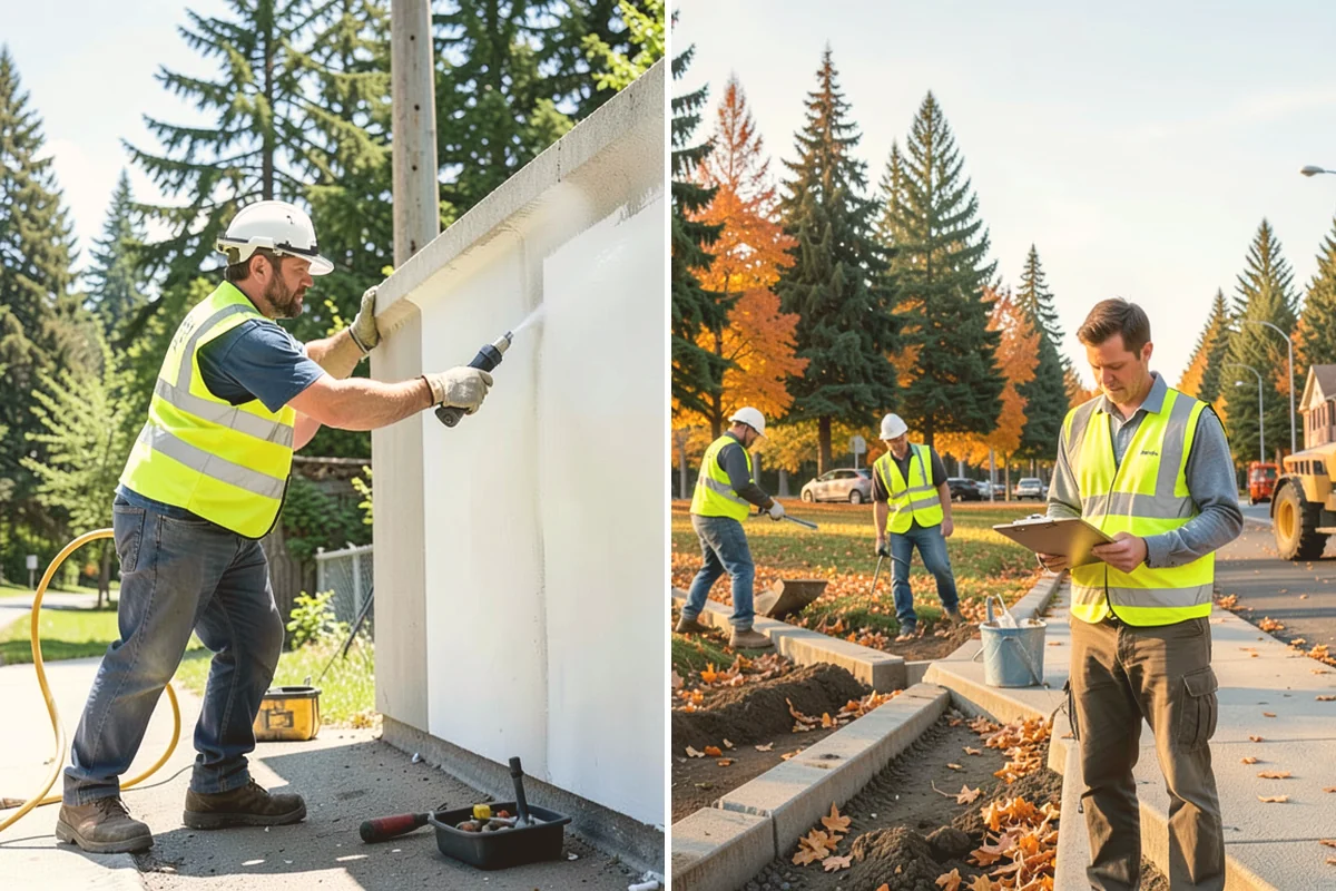 Municipal Restroom Construction in Langley, Island County, WA - Site utility assessment and facility type selection