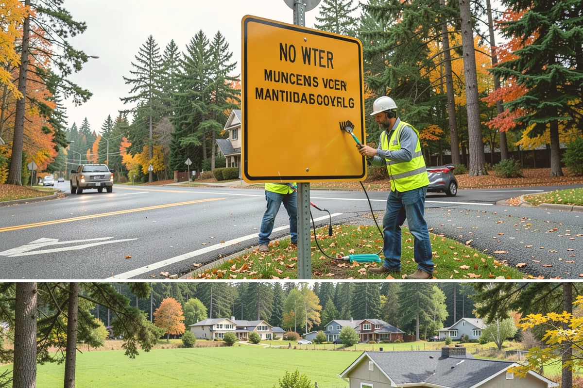 Municipal Restroom Construction in Lyman, Skagit County, WA - Underground utility work and foundations proceed most reliably during the drier construction season.