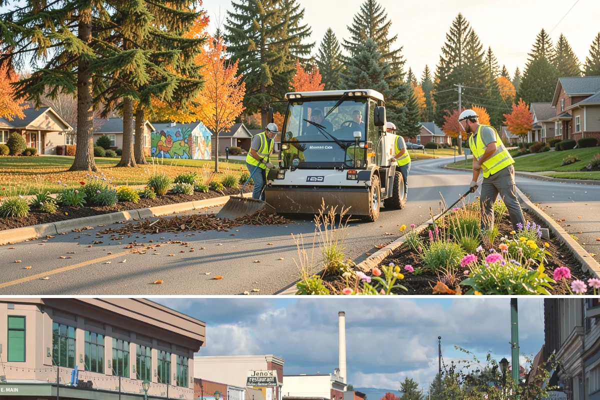 Municipal Restroom Construction in Monroe, Snohomish County, WA - Underground utility work and foundations proceed most reliably during the drier construction season.