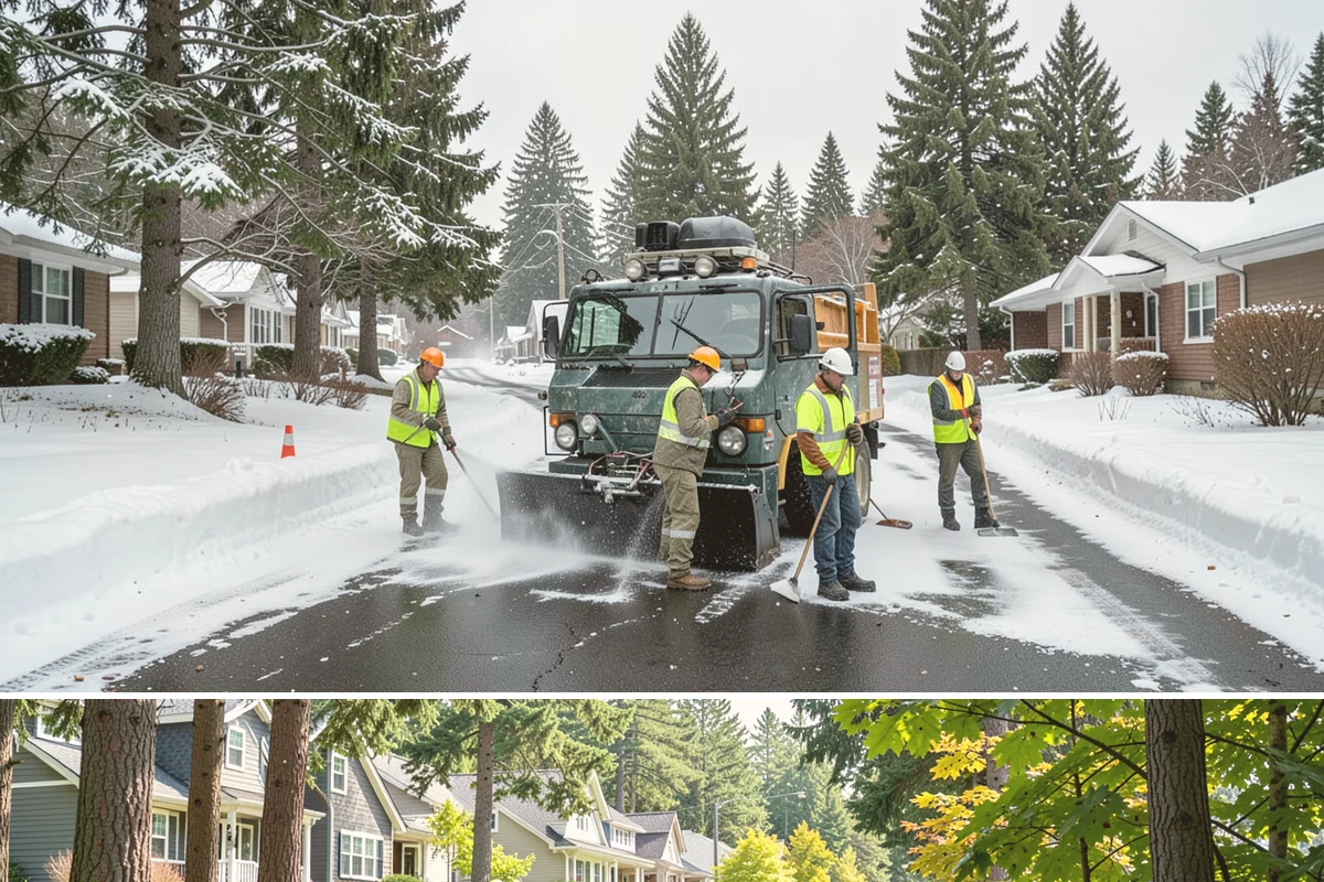 Municipal Restroom Construction in Normandy Park, King County, WA - Underground utility work and foundations proceed most reliably during the drier construction season.