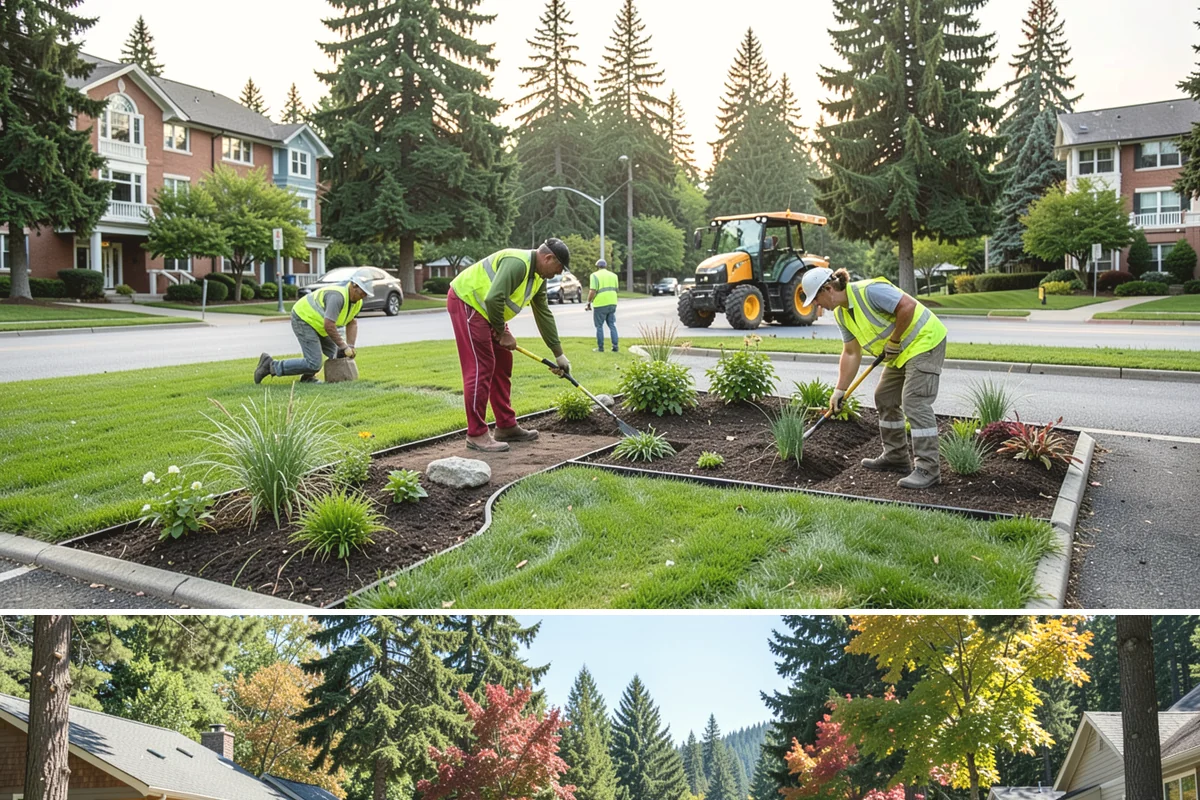 Municipal Restroom Construction in Orting, Pierce County, WA - Underground utility work and foundations proceed most reliably during the drier construction season.