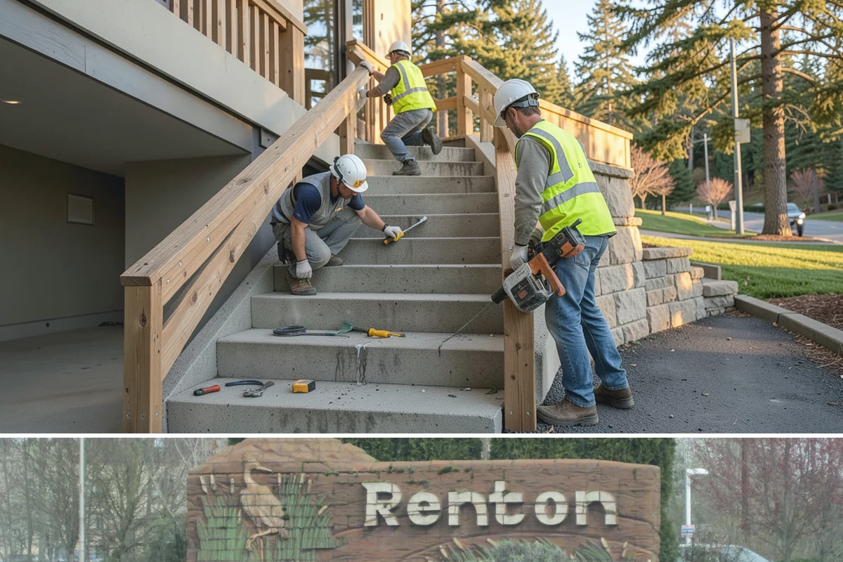Municipal Restroom Construction in Renton, King County, WA - Underground utility work and foundations proceed most reliably during the drier construction season.