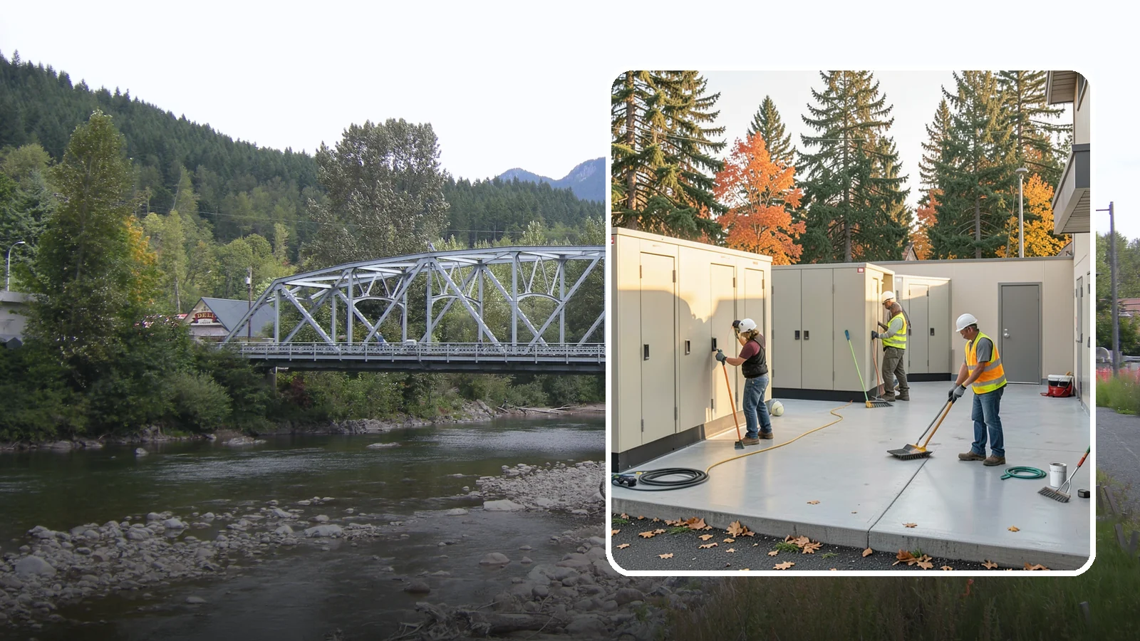 Municipal Restroom Construction in Skykomish, King County, WA - Build durable public restroom facilities engineered for high traffic, vandal resistance, and accessibility compliance.