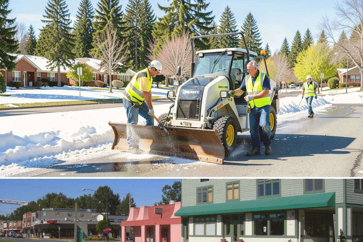 Municipal Restroom Construction in Snoqualmie, King County, WA - Underground utility work and foundations proceed most reliably during the drier construction season.