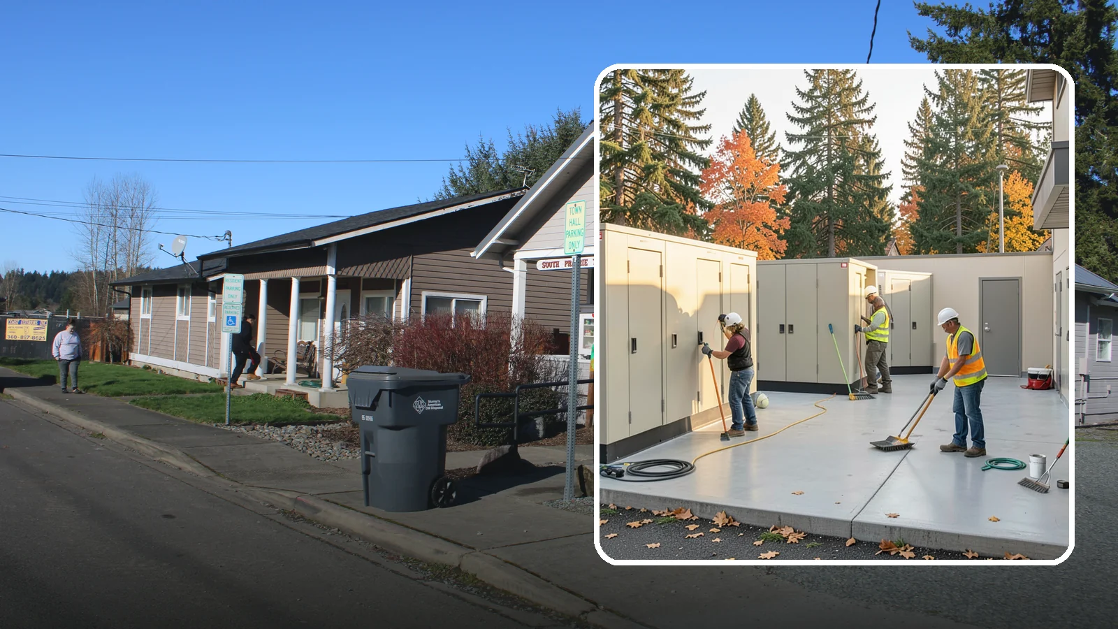 Municipal Restroom Construction in South Prairie, Pierce County, WA - Build durable public restroom facilities engineered for high traffic, vandal resistance, and accessibility compliance.