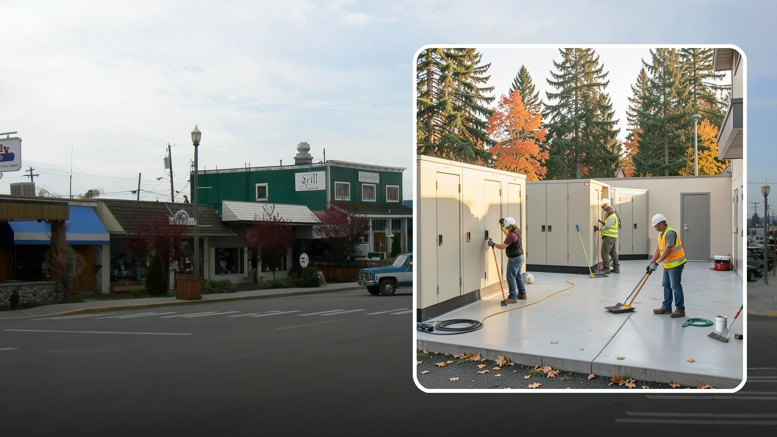 Municipal Restroom Construction in Stanwood, Snohomish County, WA - Build durable public restroom facilities engineered for high traffic, vandal resistance, and accessibility compliance.