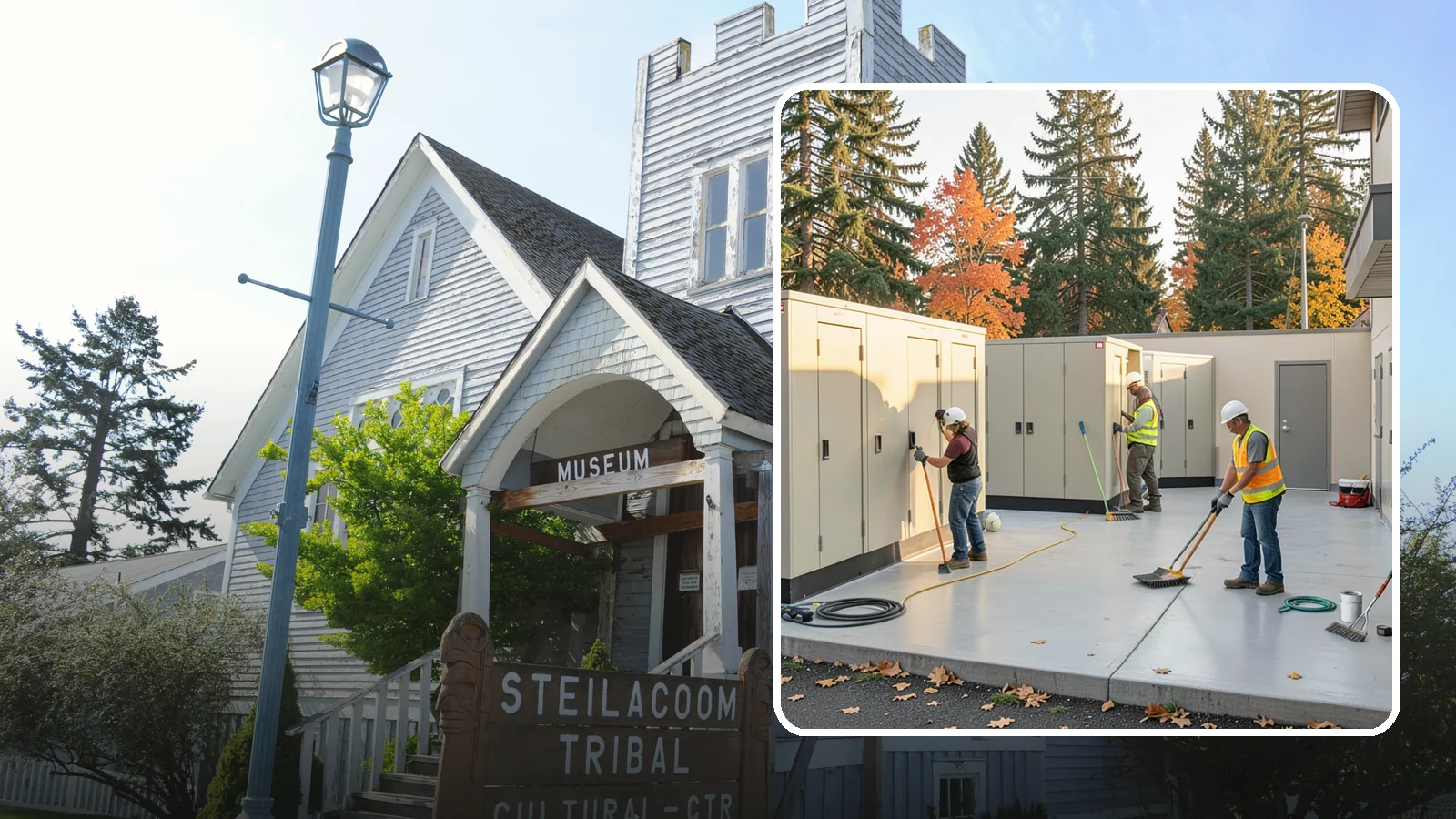 Municipal Restroom Construction in Steilacoom, Pierce County, WA - Build durable public restroom facilities engineered for high traffic, vandal resistance, and accessibility compliance.