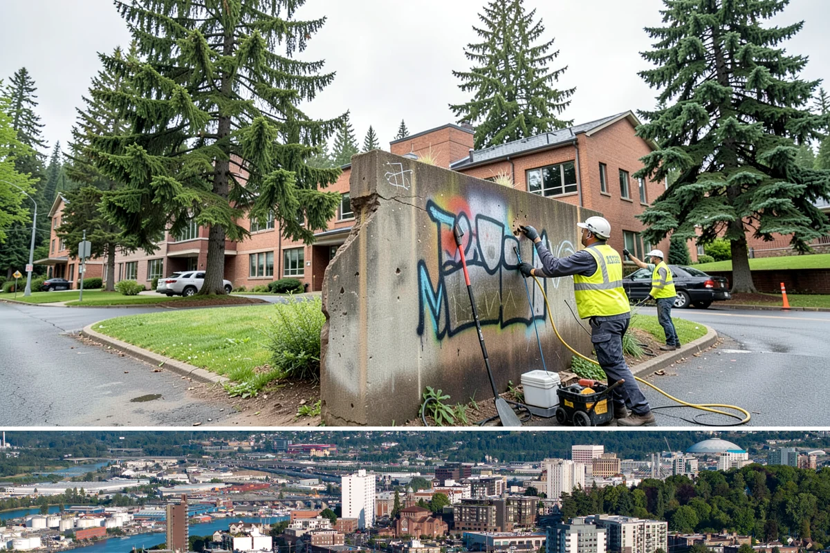 Municipal Restroom Construction in Tacoma, Pierce County, WA - Underground utility work and foundations proceed most reliably during the drier construction season.