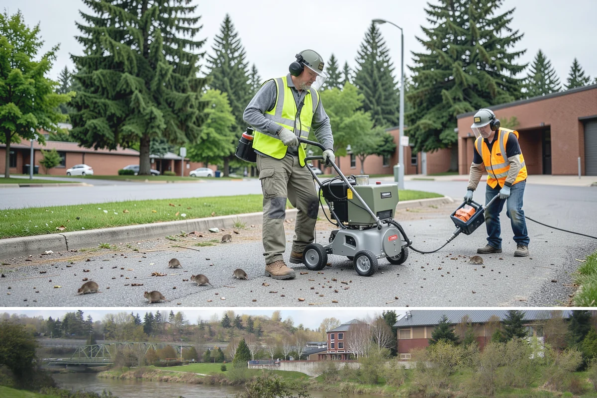 Municipal Restroom Construction in Tukwila, King County, WA - Underground utility work and foundations proceed most reliably during the drier construction season.