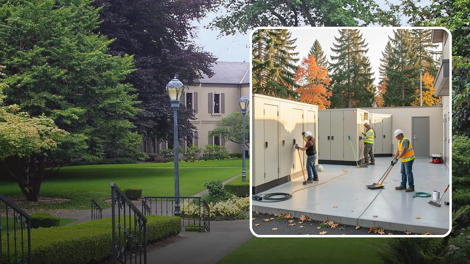 Municipal Restroom Construction in Woodinville, King County, WA - Build durable public restroom facilities engineered for high traffic, vandal resistance, and accessibility compliance.
