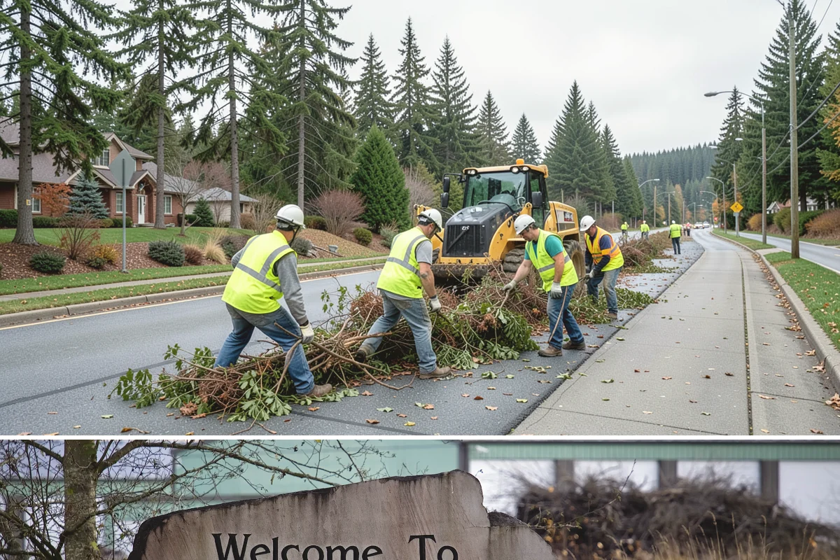 Municipal Retaining Wall Construction in Buckley, Pierce County, WA - Dry summer conditions keep excavations stable and allow proper compaction of engineered backfill.
