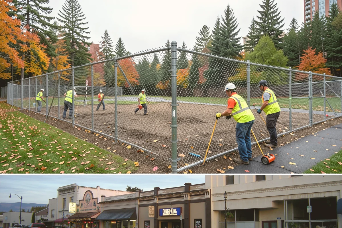 Municipal Retaining Wall Construction in Burlington, Skagit County, WA - Dry summer conditions keep excavations stable and allow proper compaction of engineered backfill.