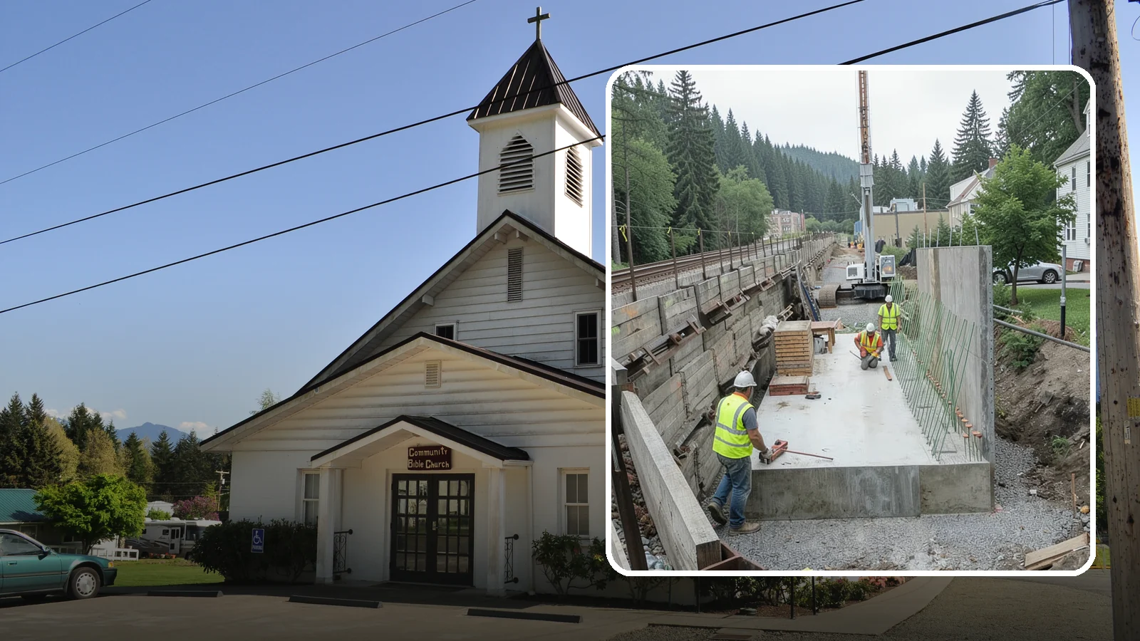 Municipal Retaining Wall Construction in Concrete, Skagit County, WA - Build engineered retaining walls that stabilize slopes, trails, and roadways across challenging Western Washington terrain.