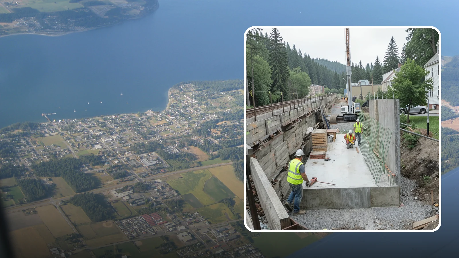Municipal Retaining Wall Construction in Coupeville, Island County, WA - Build engineered retaining walls that stabilize slopes, trails, and roadways across challenging Western Washington terrain.