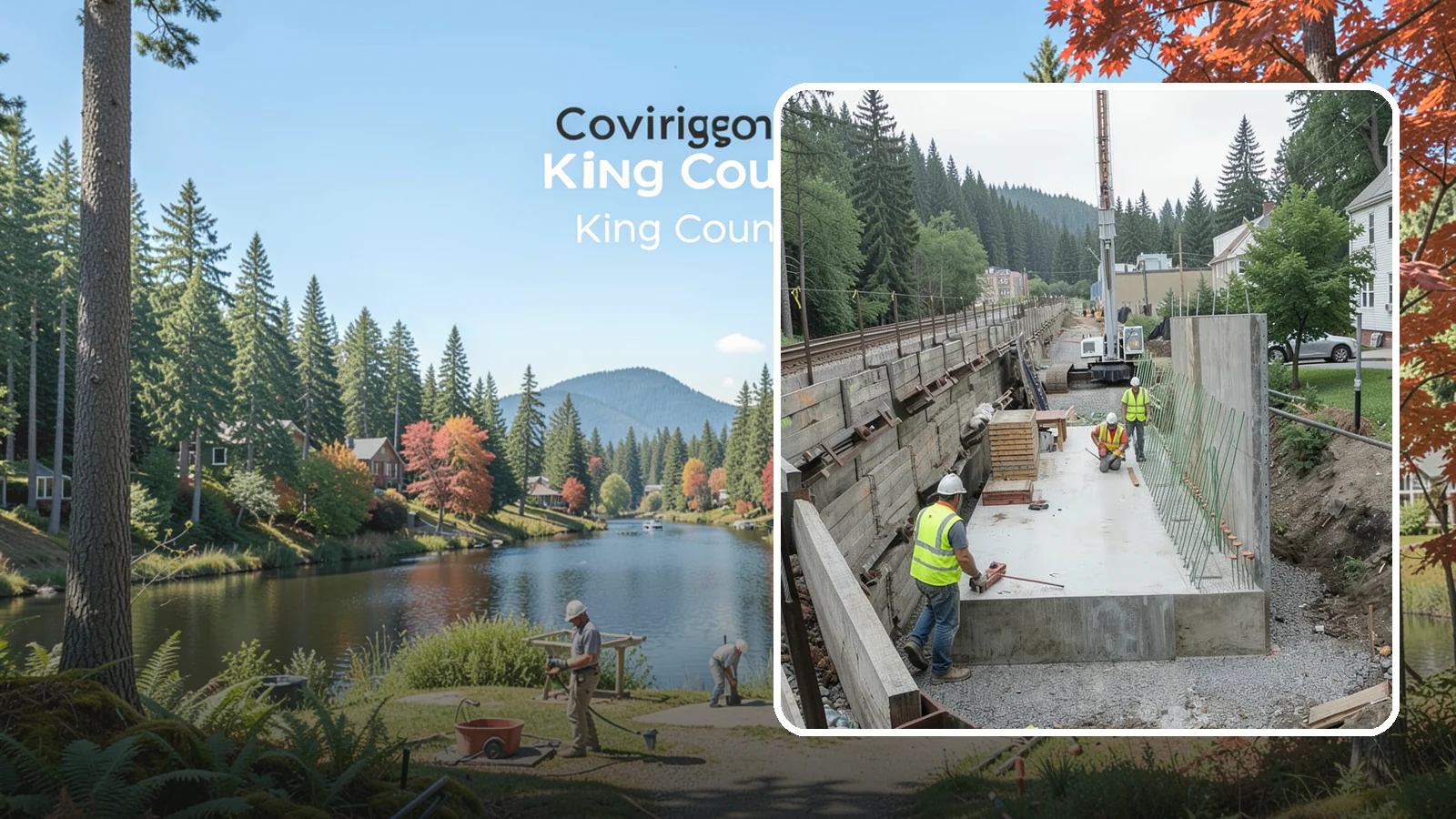 Municipal Retaining Wall Construction in Covington, King County, WA - Build engineered retaining walls that stabilize slopes, trails, and roadways across challenging Western Washington terrain.