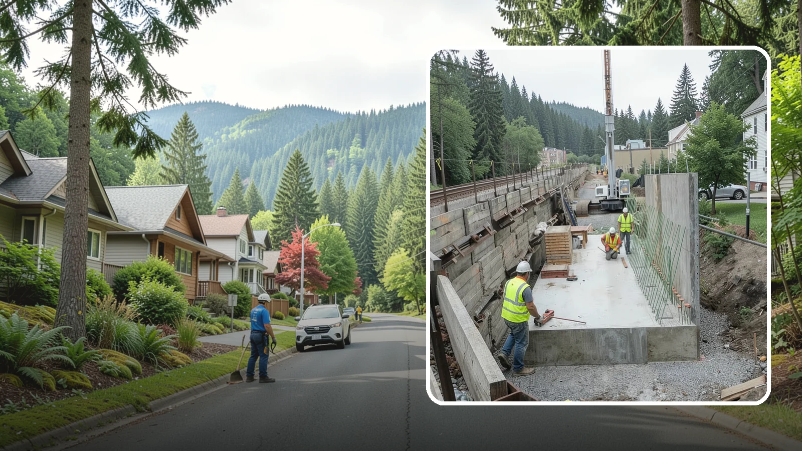 Municipal Retaining Wall Construction in Darrington, Snohomish County, WA - Build engineered retaining walls that stabilize slopes, trails, and roadways across challenging Western Washington terrain.