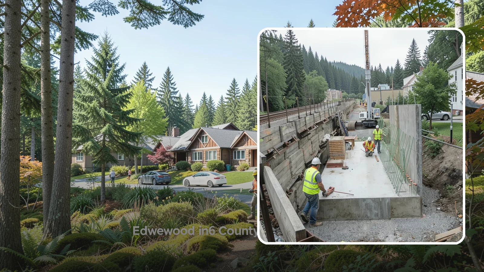 Municipal Retaining Wall Construction in Edgewood, Pierce County, WA - Build engineered retaining walls that stabilize slopes, trails, and roadways across challenging Western Washington terrain.