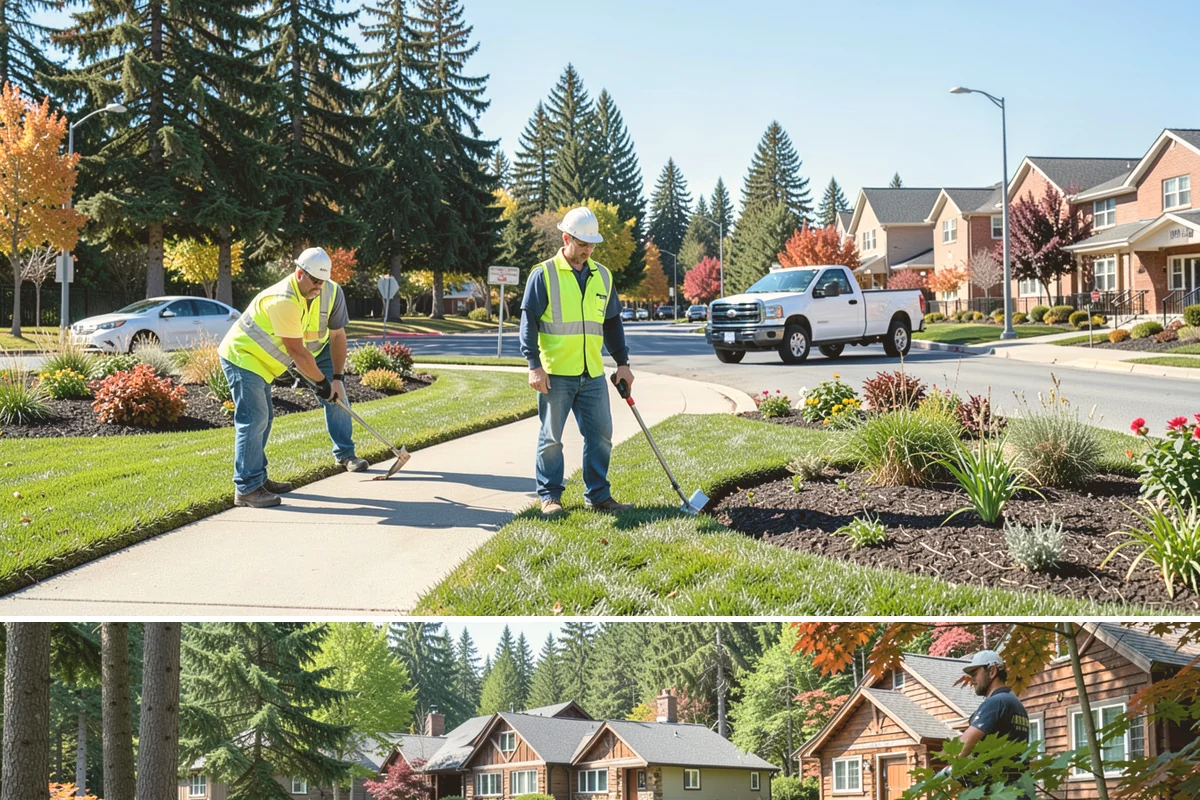 Municipal Retaining Wall Construction in Edgewood, Pierce County, WA - Dry summer conditions keep excavations stable and allow proper compaction of engineered backfill.