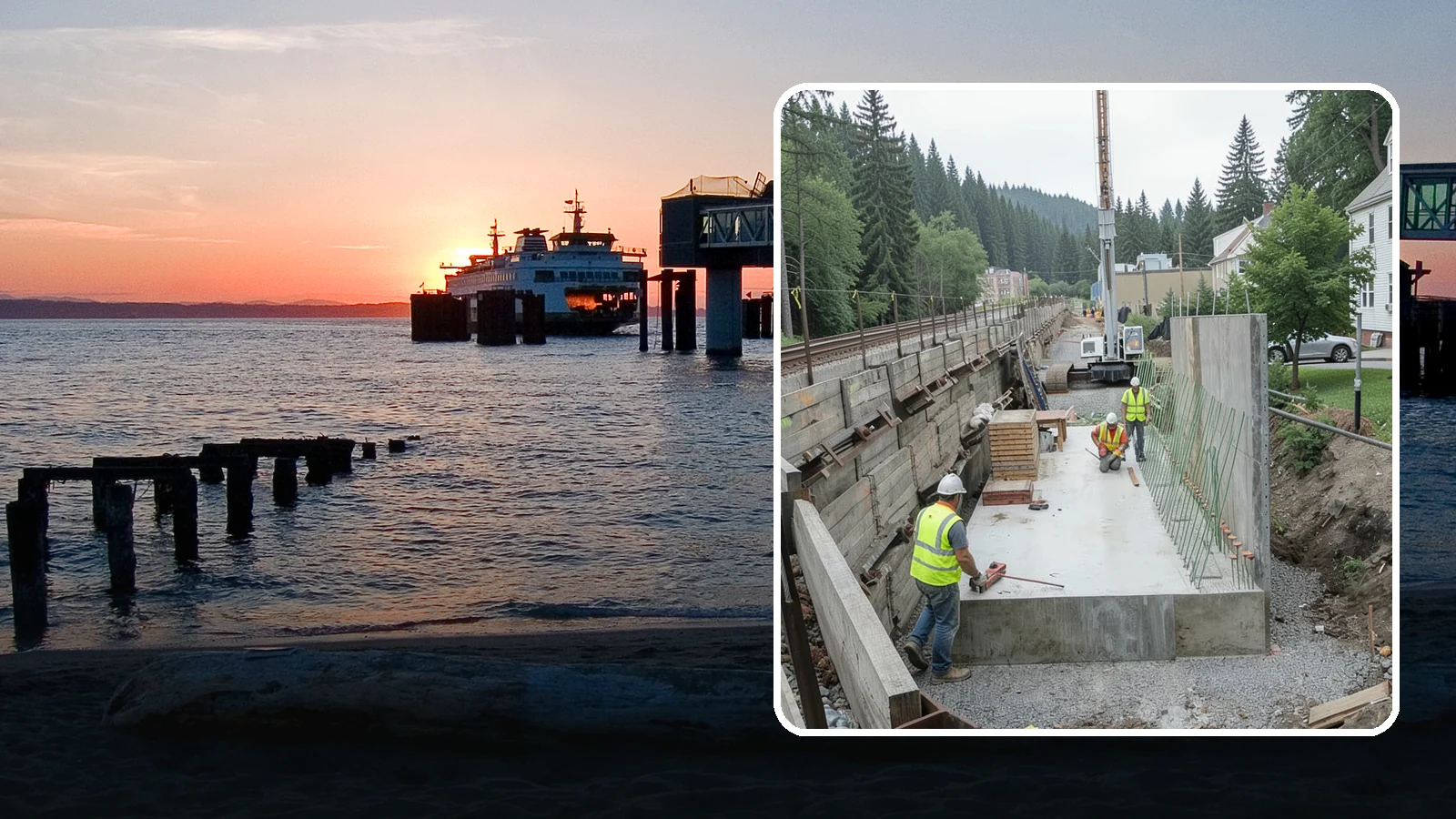 Municipal Retaining Wall Construction in Edmonds, Snohomish County, WA - Build engineered retaining walls that stabilize slopes, trails, and roadways across challenging Western Washington terrain.