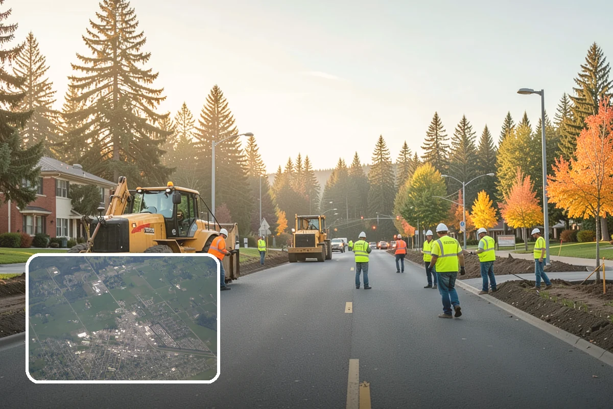 Municipal Retaining Wall Construction in Enumclaw, King County, WA - Stabilizes slopes and prevents costly erosion and roadway undermining