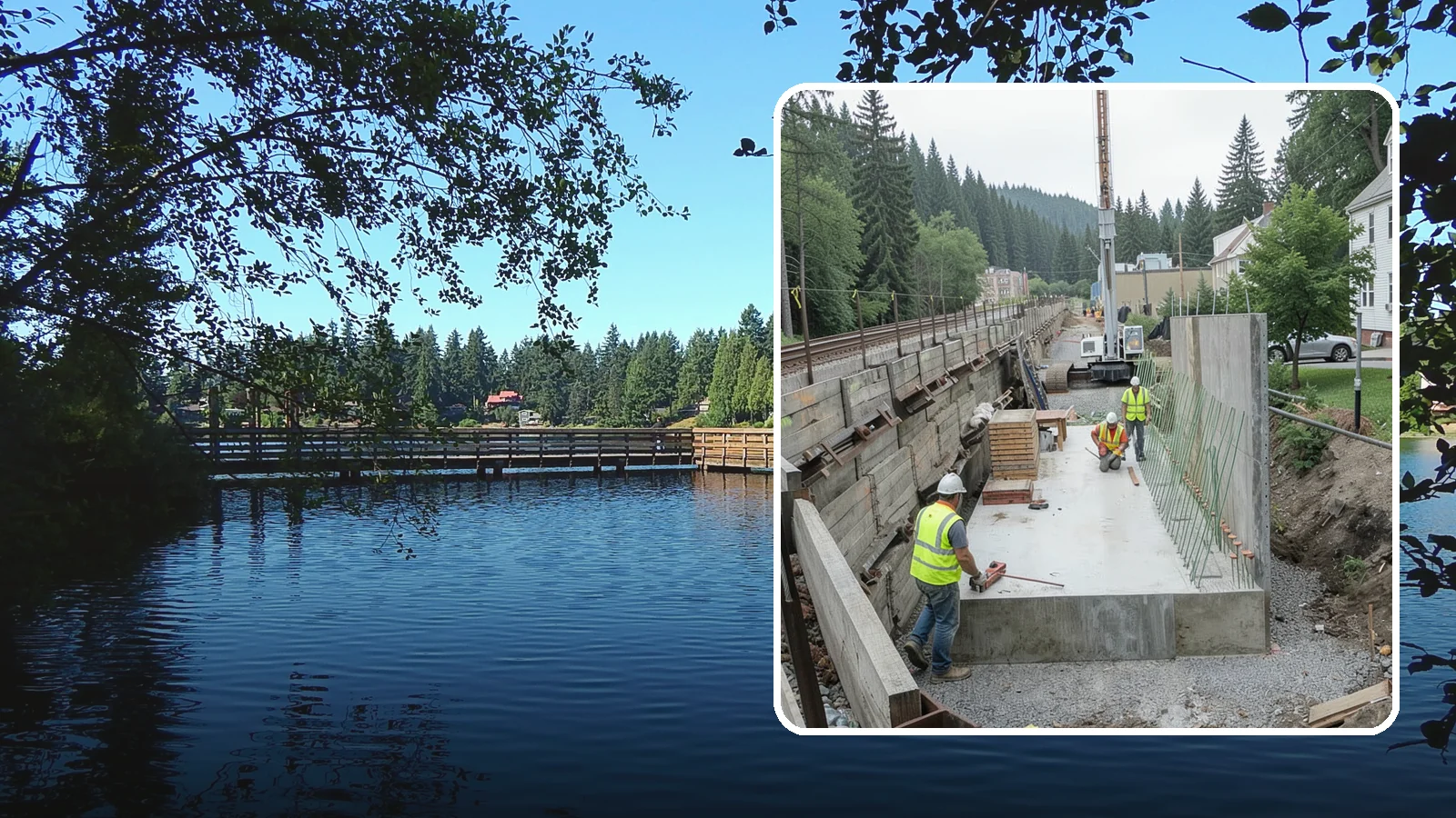 Municipal Retaining Wall Construction in Federal Way, King County, WA - Build engineered retaining walls that stabilize slopes, trails, and roadways across challenging Western Washington terrain.
