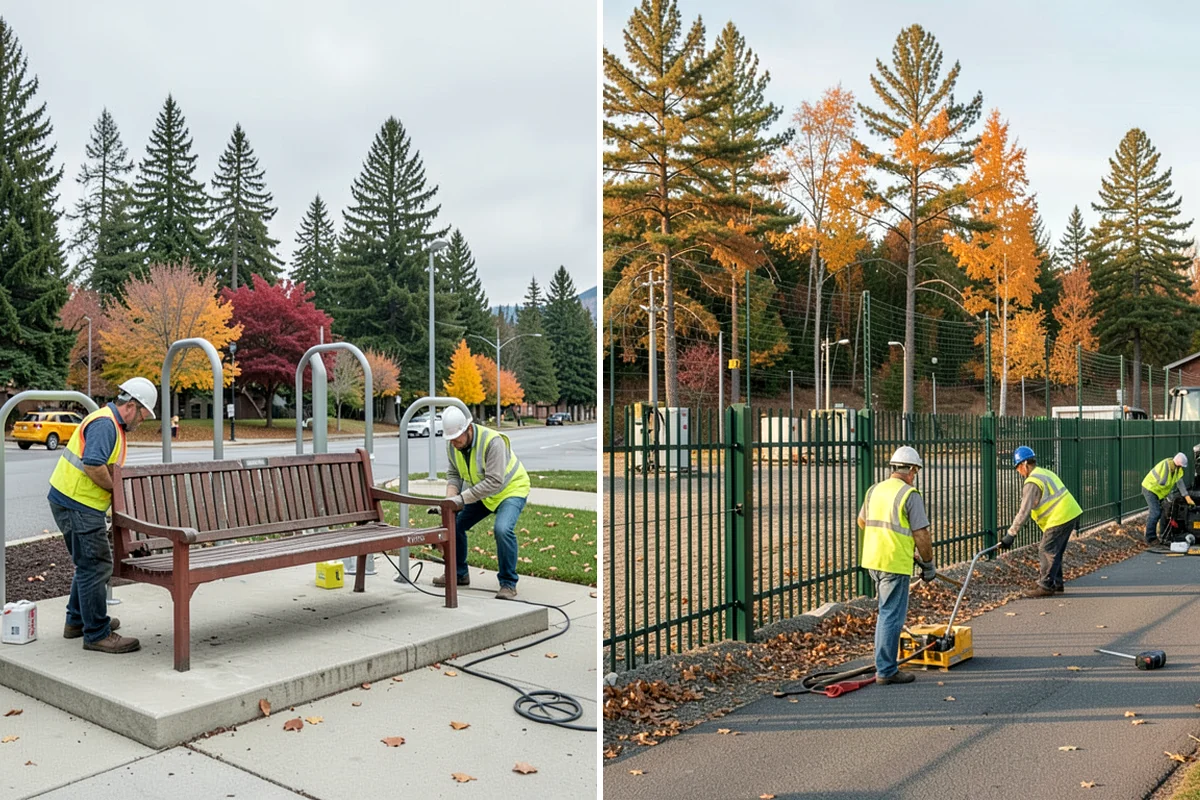 Municipal Retaining Wall Construction in Federal Way, King County, WA - Geotechnical and drawing review with drainage design confirmation