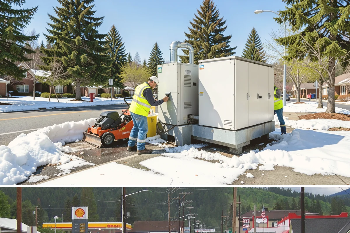 Municipal Retaining Wall Construction in Granite Falls, Snohomish County, WA - Dry summer conditions keep excavations stable and allow proper compaction of engineered backfill.