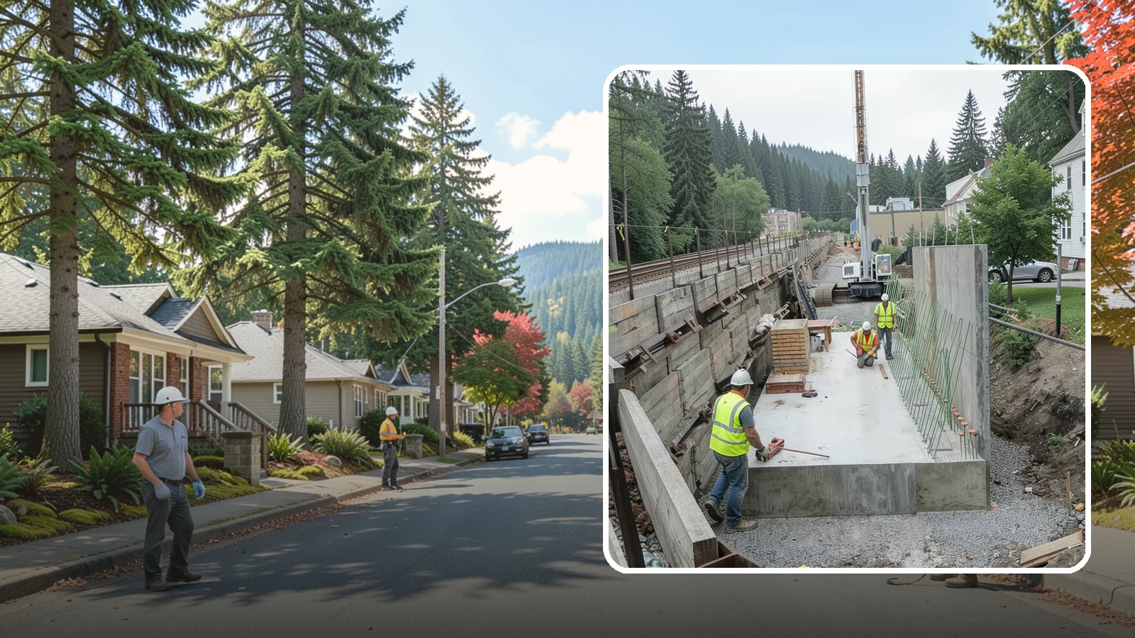 Municipal Retaining Wall Construction in Hunts Point, King County, WA - Build engineered retaining walls that stabilize slopes, trails, and roadways across challenging Western Washington terrain.