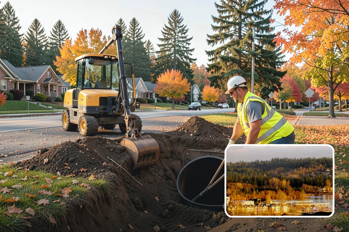 Municipal Retaining Wall Construction in Kenmore, King County, WA - Stabilizes slopes and prevents costly erosion and roadway undermining