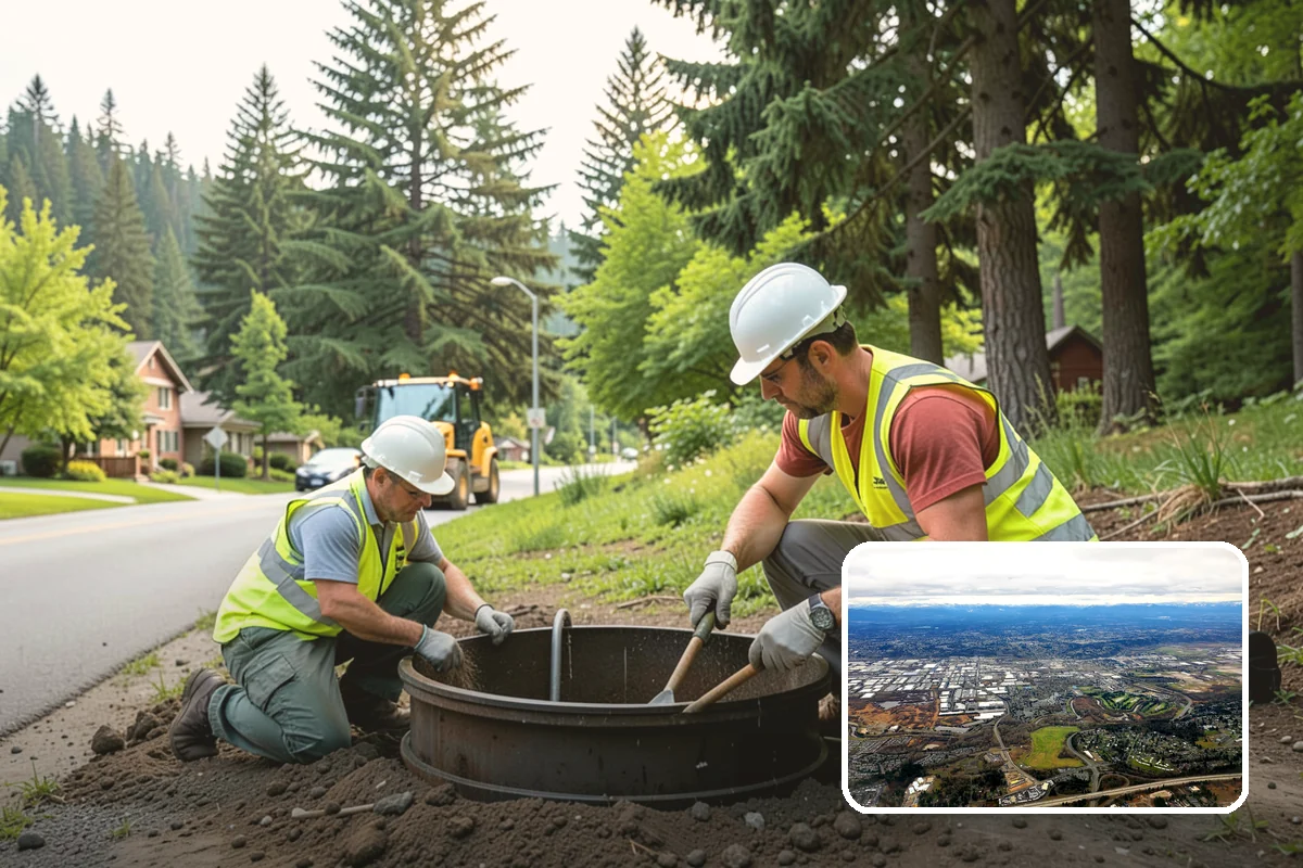 Municipal Retaining Wall Construction in Kent, King County, WA - Stabilizes slopes and prevents costly erosion and roadway undermining