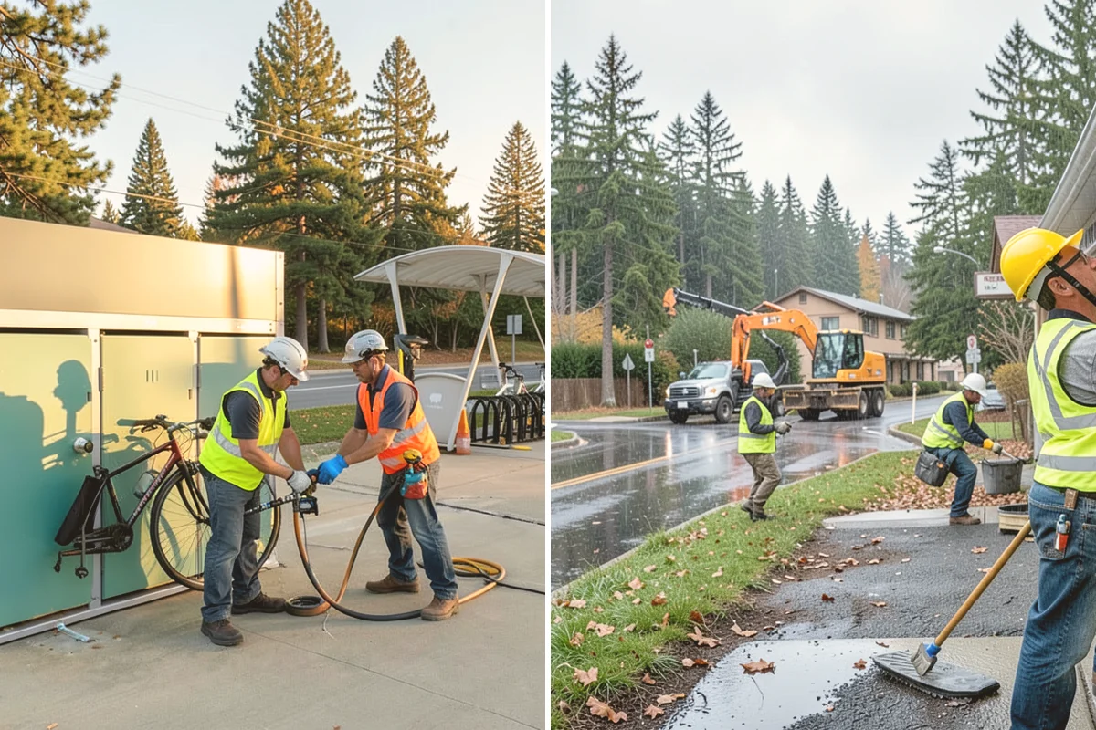 Municipal Retaining Wall Construction in Kirkland, King County, WA - Geotechnical and drawing review with drainage design confirmation