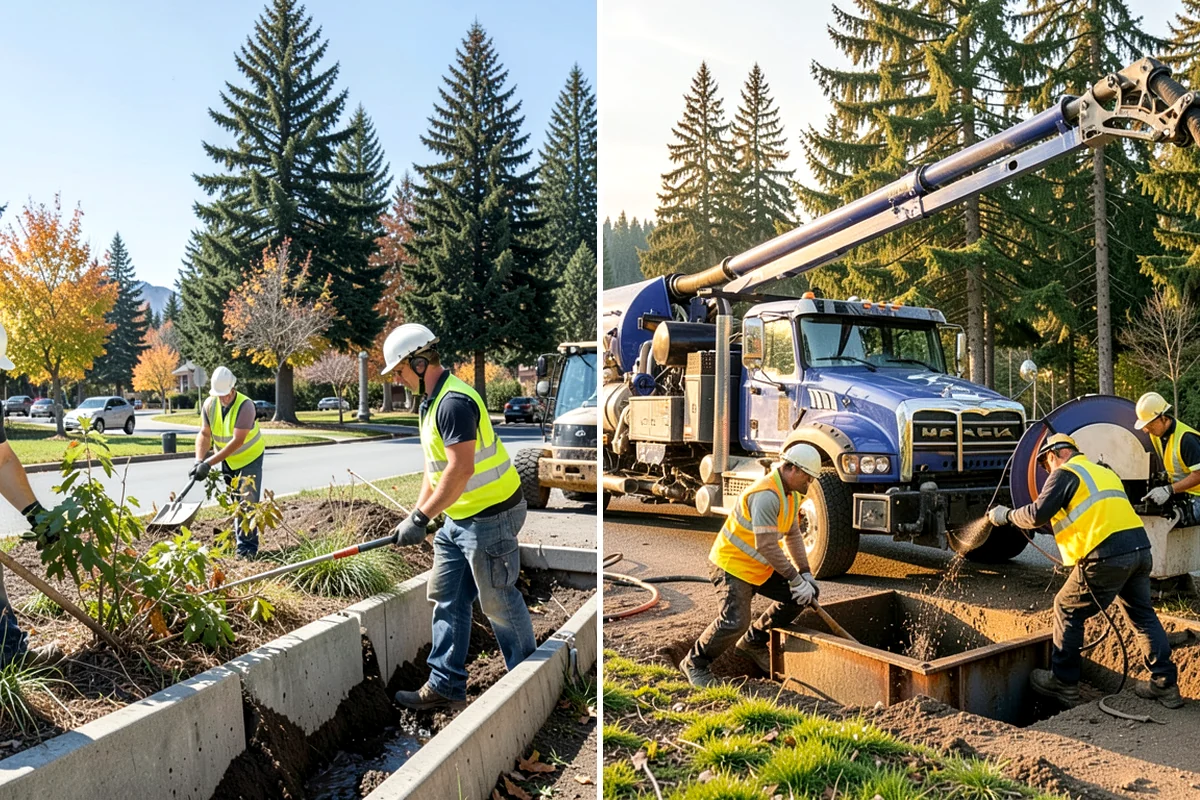 Municipal Retaining Wall Construction in Lake Forest Park, King County, WA - Geotechnical and drawing review with drainage design confirmation