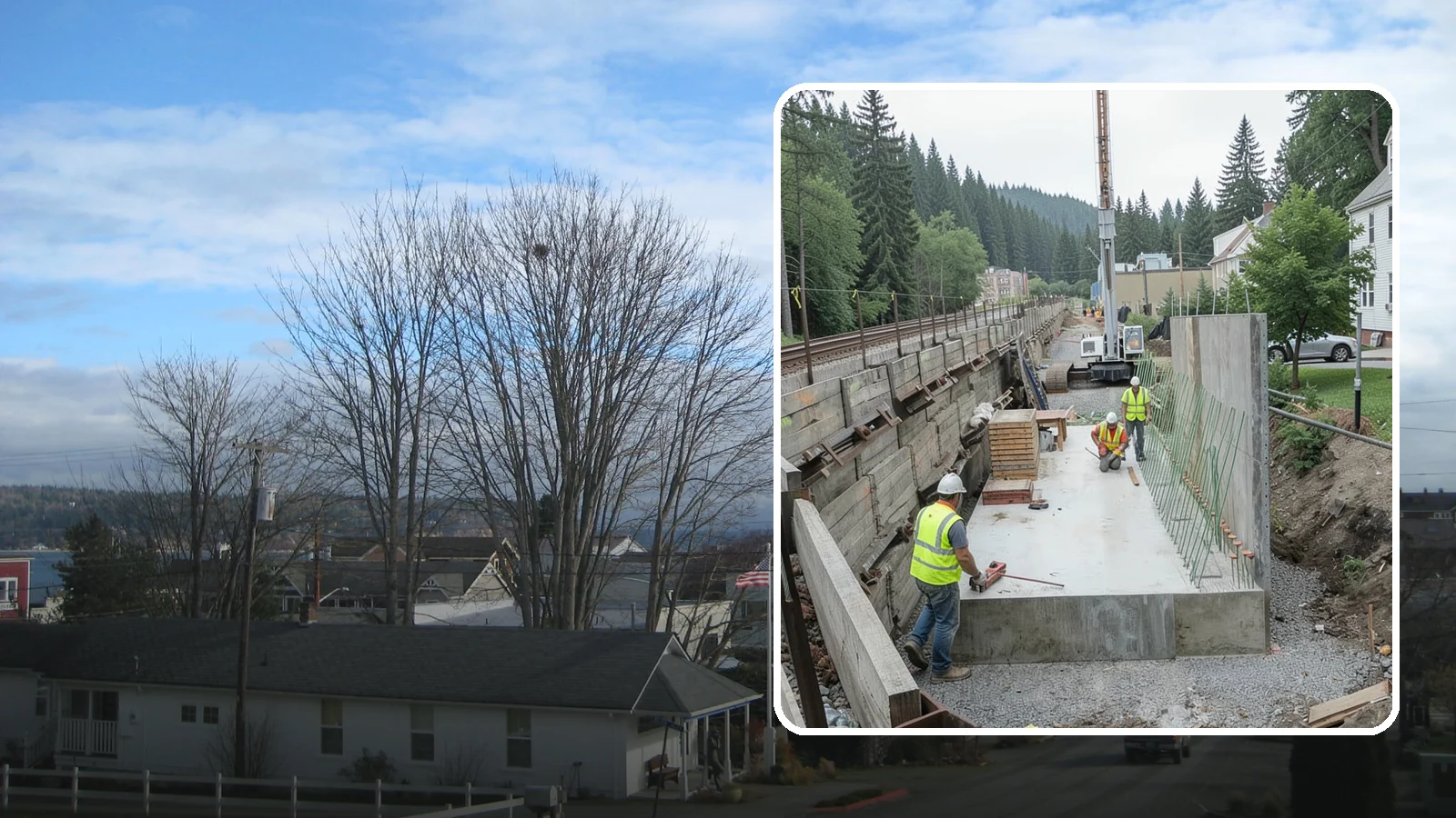 Municipal Retaining Wall Construction in Langley, Island County, WA - Build engineered retaining walls that stabilize slopes, trails, and roadways across challenging Western Washington terrain.