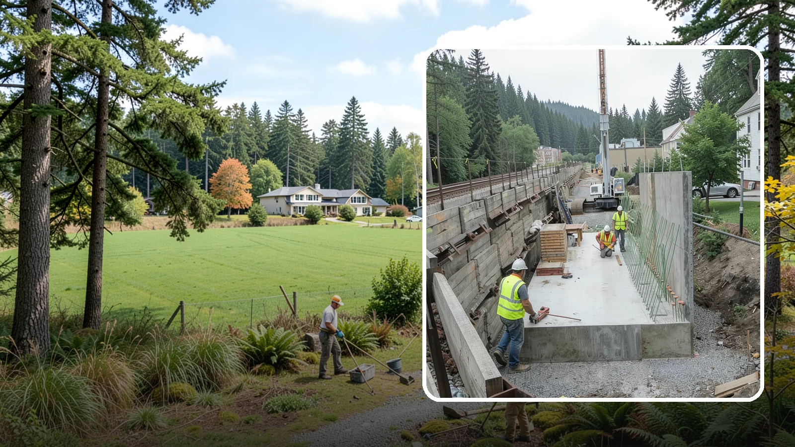 Municipal Retaining Wall Construction in Lyman, Skagit County, WA - Build engineered retaining walls that stabilize slopes, trails, and roadways across challenging Western Washington terrain.