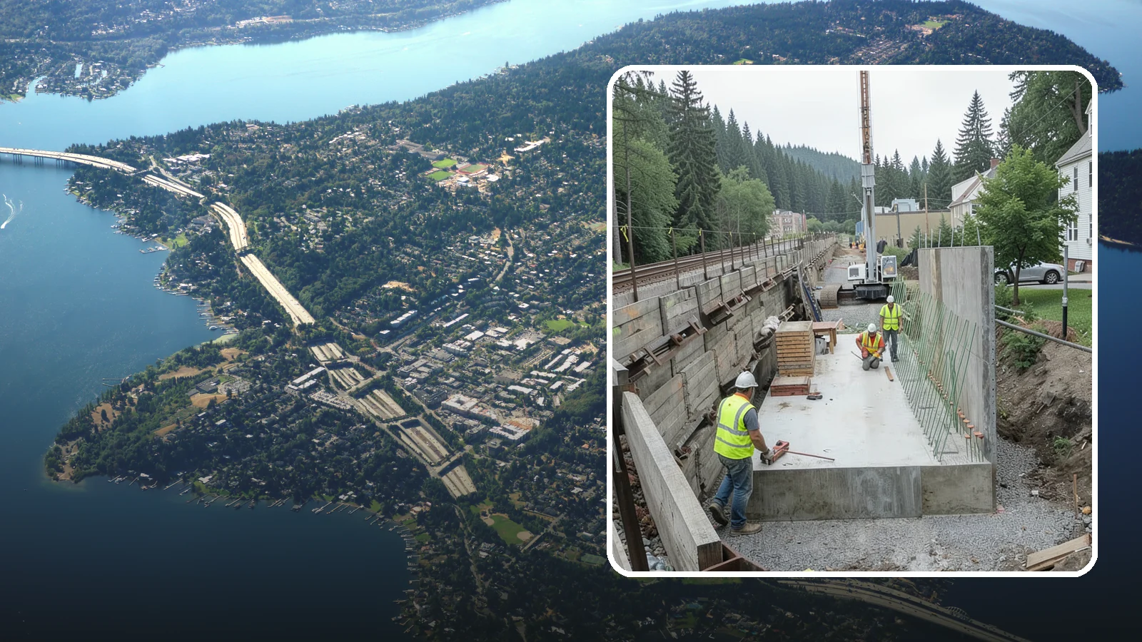 Municipal Retaining Wall Construction in Mercer Island, King County, WA - Build engineered retaining walls that stabilize slopes, trails, and roadways across challenging Western Washington terrain.