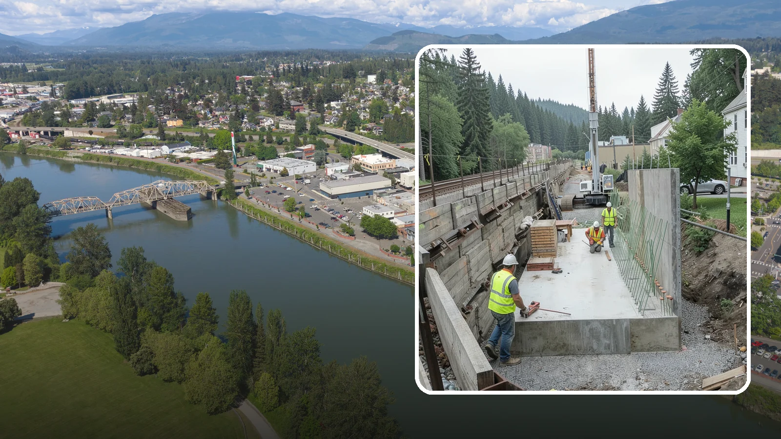 Municipal Retaining Wall Construction in Mount Vernon, Skagit County, WA - Build engineered retaining walls that stabilize slopes, trails, and roadways across challenging Western Washington terrain.
