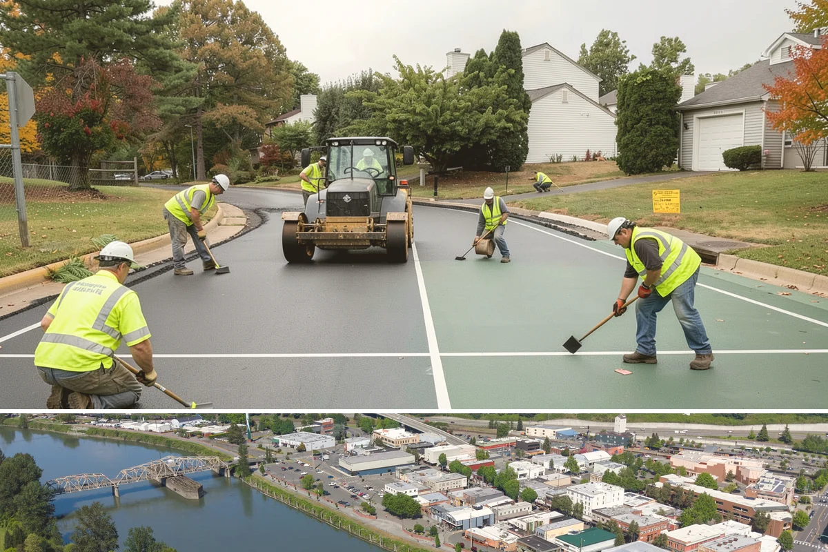 Municipal Retaining Wall Construction in Mount Vernon, Skagit County, WA - Dry summer conditions keep excavations stable and allow proper compaction of engineered backfill.