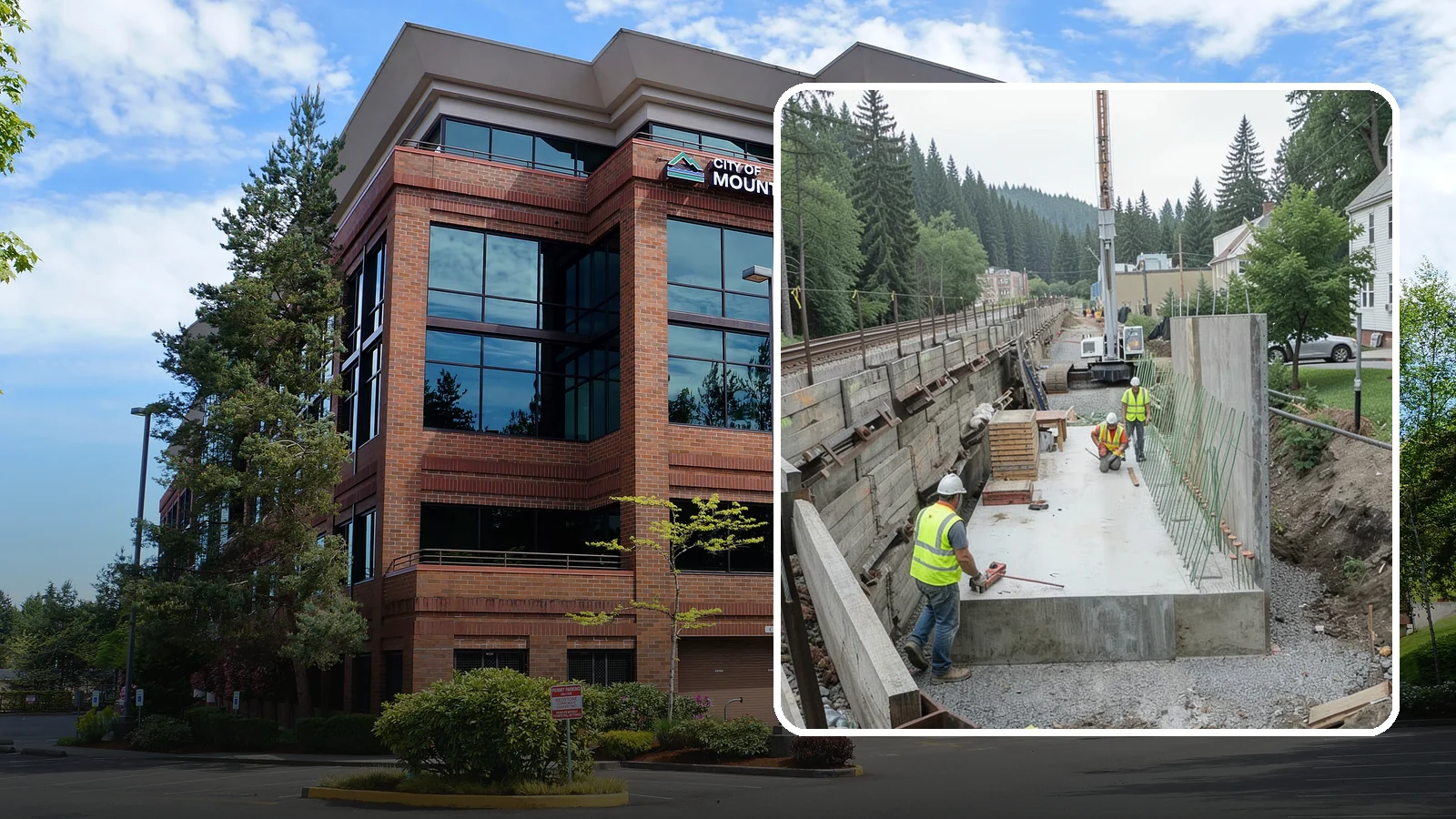 Municipal Retaining Wall Construction in Mountlake Terrace, Snohomish County, WA - Build engineered retaining walls that stabilize slopes, trails, and roadways across challenging Western Washington terrain.
