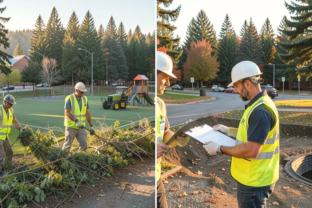 Municipal Retaining Wall Construction in Mountlake Terrace, Snohomish County, WA - Geotechnical and drawing review with drainage design confirmation