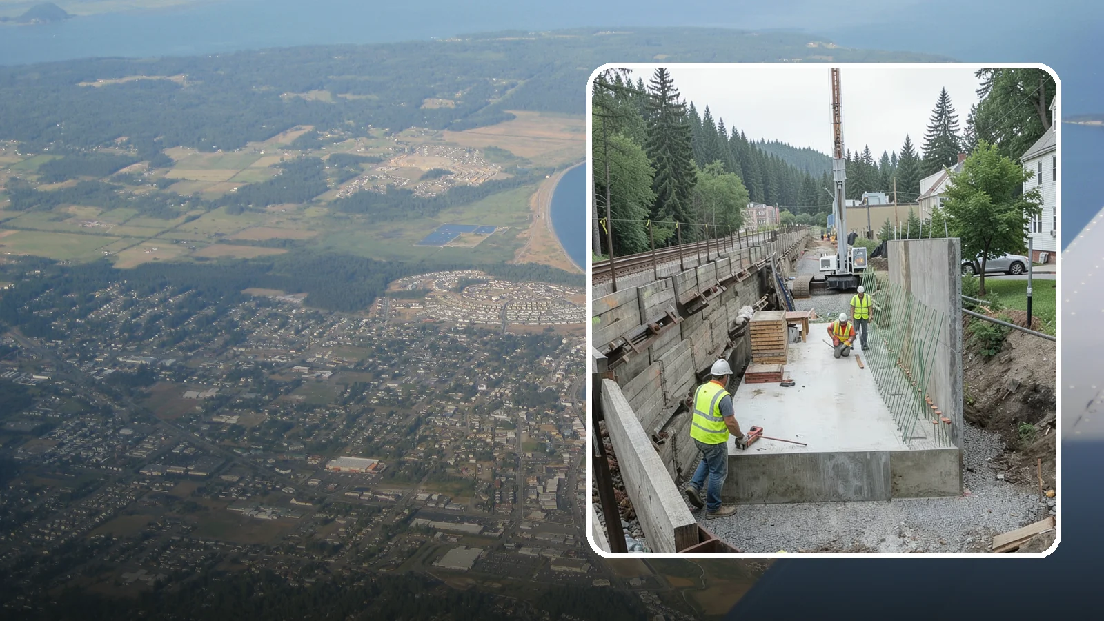 Municipal Retaining Wall Construction in Oak Harbor, Island County, WA - Build engineered retaining walls that stabilize slopes, trails, and roadways across challenging Western Washington terrain.