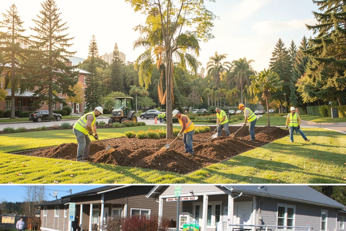 Municipal Retaining Wall Construction in South Prairie, Pierce County, WA - Dry summer conditions keep excavations stable and allow proper compaction of engineered backfill.