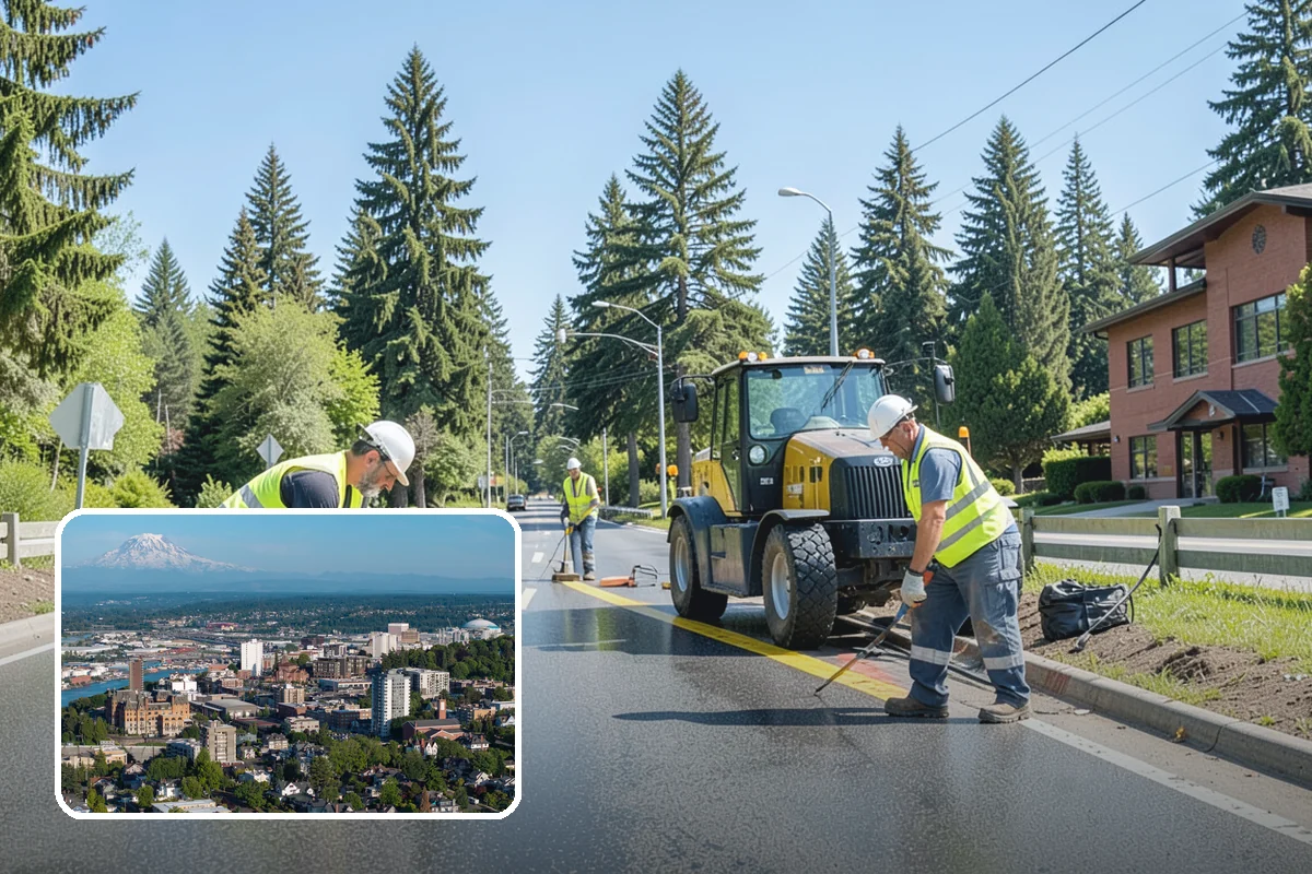 Municipal Retaining Wall Construction in Tacoma, Pierce County, WA - Stabilizes slopes and prevents costly erosion and roadway undermining