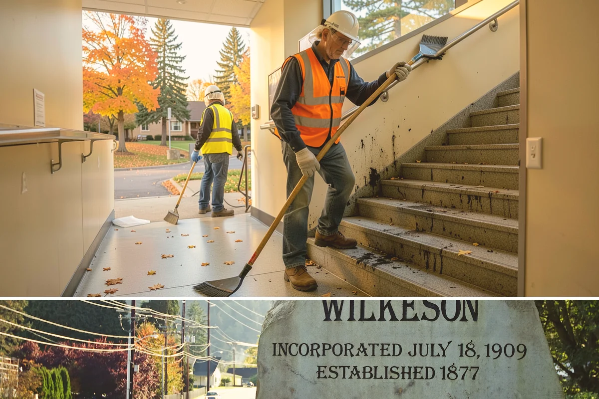 Municipal Retaining Wall Construction in Wilkeson, Pierce County, WA - Dry summer conditions keep excavations stable and allow proper compaction of engineered backfill.