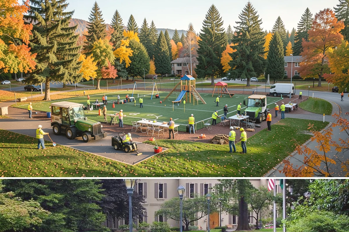 Municipal Retaining Wall Construction in Woodinville, King County, WA - Dry summer conditions keep excavations stable and allow proper compaction of engineered backfill.
