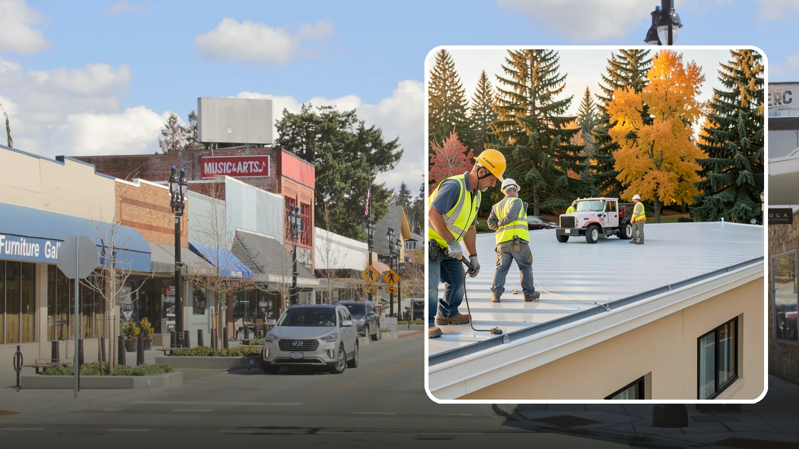Municipal Roof Inspection in Bothell, King County, WA - Document roof condition and remaining service life to guide capital planning and warranty compliance decisions.