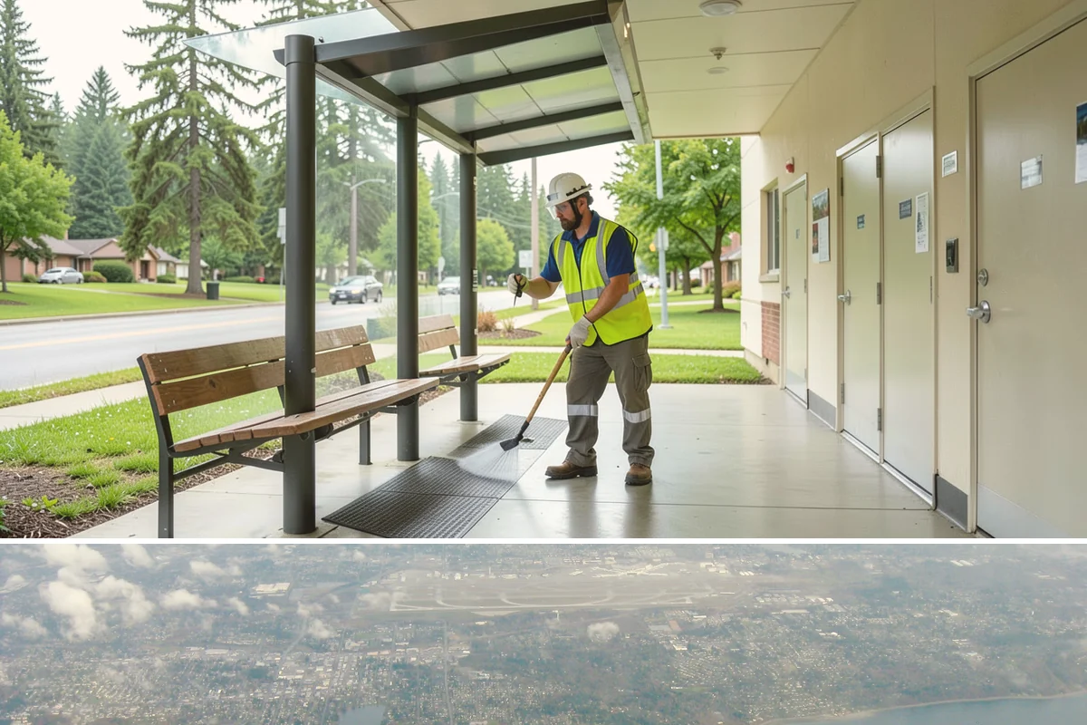 Municipal Roof Inspection in Burien, King County, WA - Inspections run year-round, with dry conditions improving access and the accuracy of moisture readings.